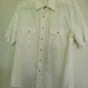 Mens Covington 100%Cotton Short Sleeve Summer Shirt L